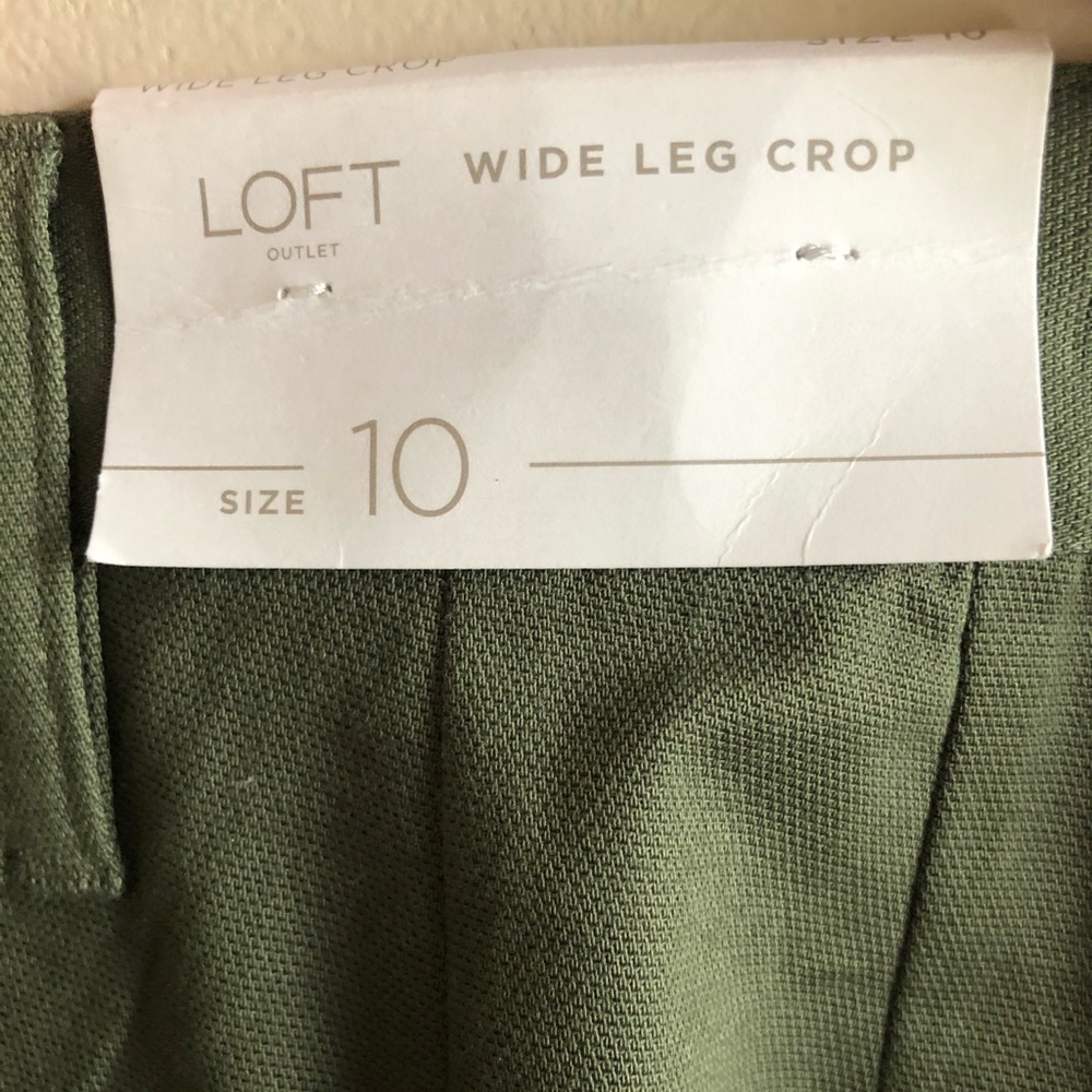 Wide leg cropped pants
